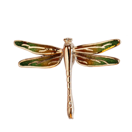 Pendant Red Dragon-fly Gaudi