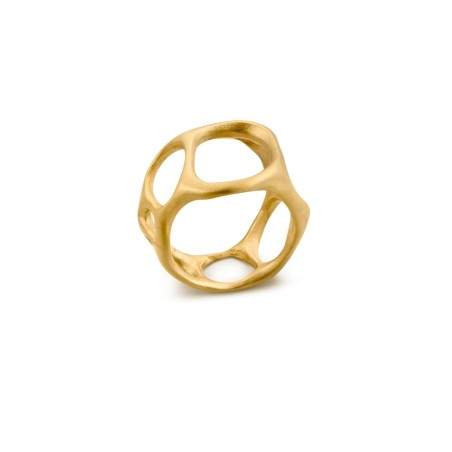 Bague dorée Barcelona Gaudi  La Pedrera