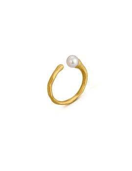 Anillo dorado perla Barcelona