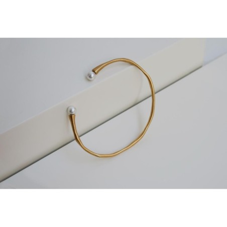 Pulsera dorada perla Barcelona