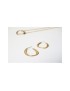 Boucles d'oreilles dorées Gaudí Pedrera Barcelona