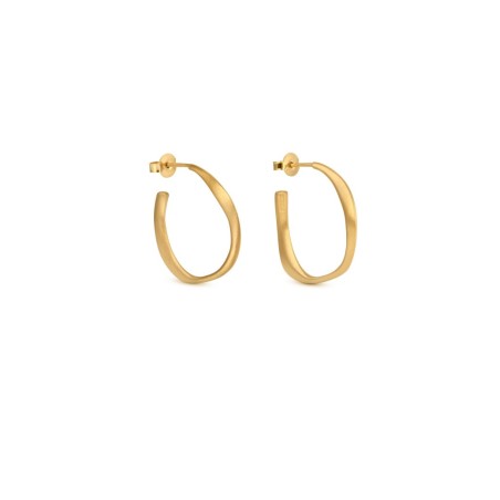 Boucles d'oreilles dorées Gaudí Pedrera Barcelona