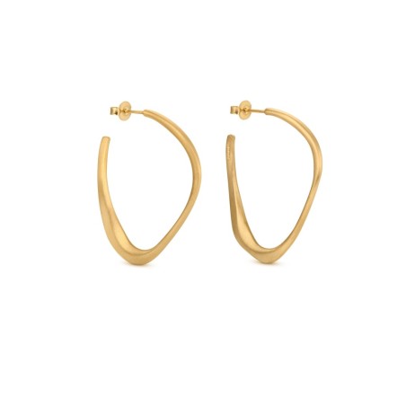 Boucles d'oreilles dorées Gaudí Pedrera Barcelona
