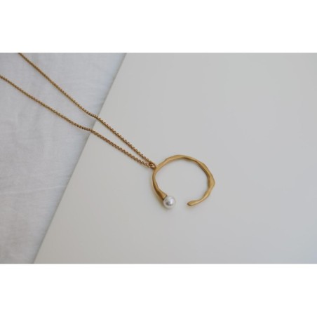 Pendentif dorée perle Barcelone