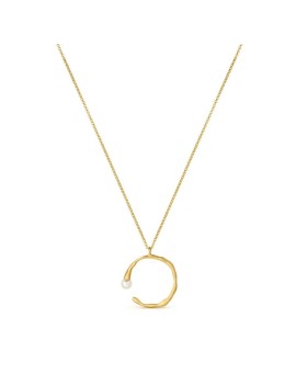 Pendentif dorée perle Barcelone