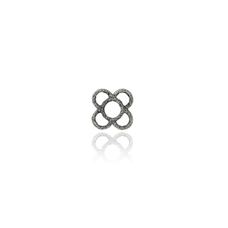 Pendientes Barcelona Panot Flor Negro