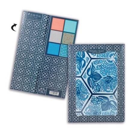 Printed Scarf Gaudi Hexagonal Tile