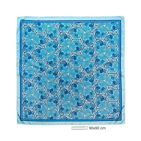 Printed Scarf Gaudi Hexagonal Tile