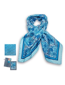 Printed Scarf Gaudi Hexagonal Tile