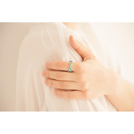 Barcelona Fruits Silver Ring