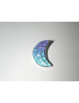 Colgante Luna Gaudí Trencadís Blue S  