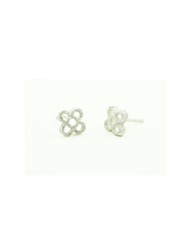 Pendientes Blancos Flor Panot Barcelona