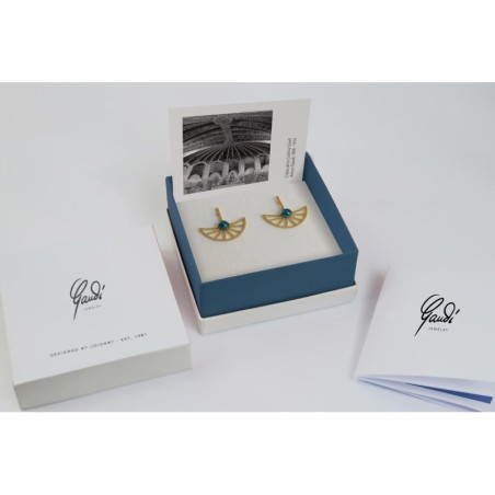 Pendientes dorados Cripta Güell