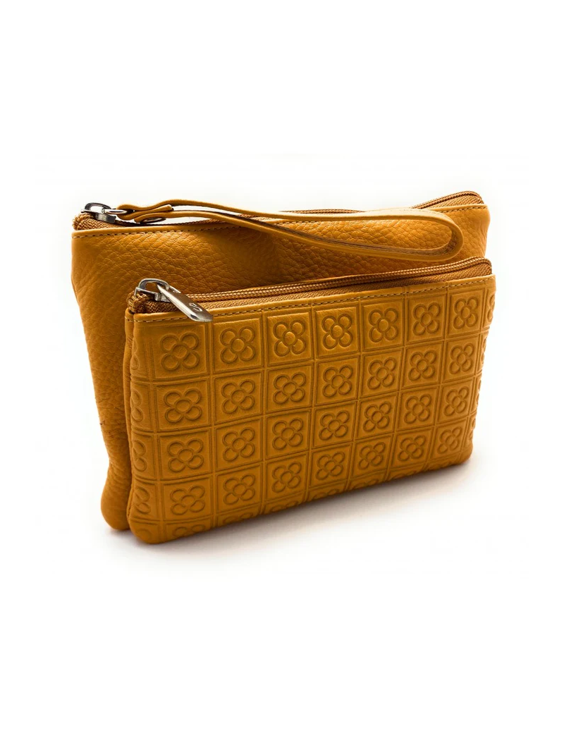 Cartera de mano de piel Barcelona Panot