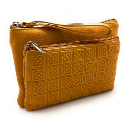 Cartera de mano de piel Barcelona Panot