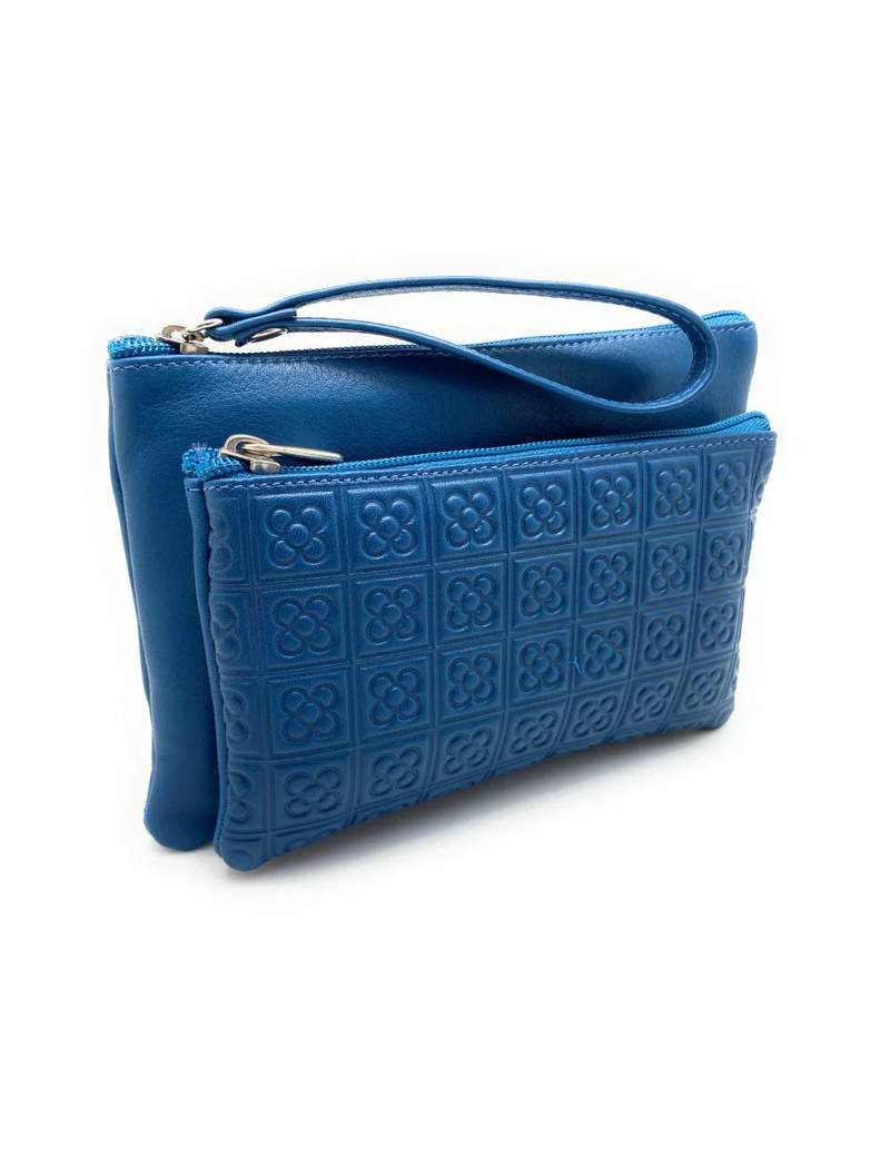 Cartera de mà de pell Barcelona Panot