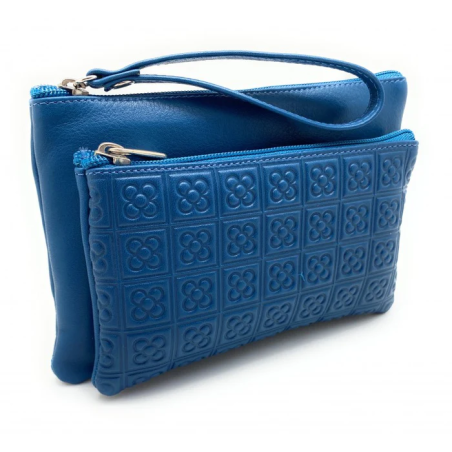 Cartera de mano de piel Barcelona Panot