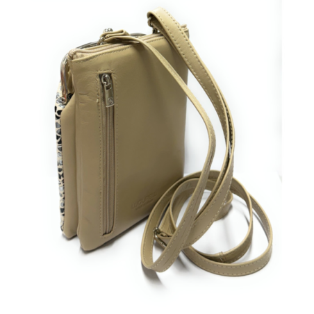 Leather Bag Gaudi Silver