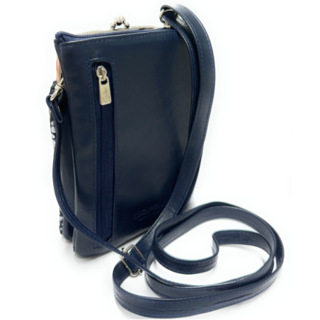 Leather Bag Gaudi Silver