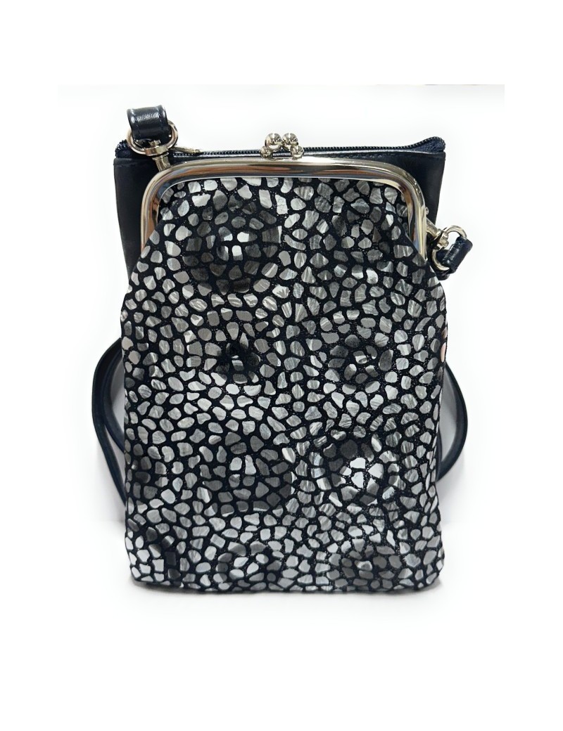 Leather Bag Gaudi Silver