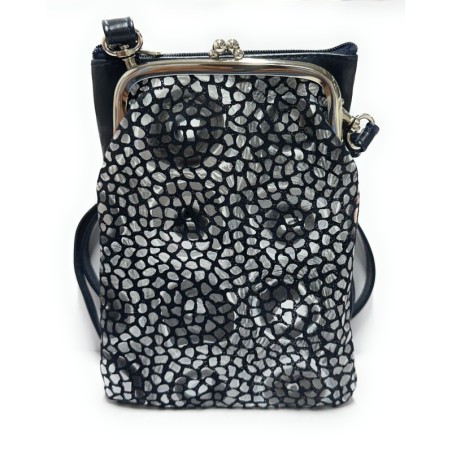Leather Bag Gaudi Silver