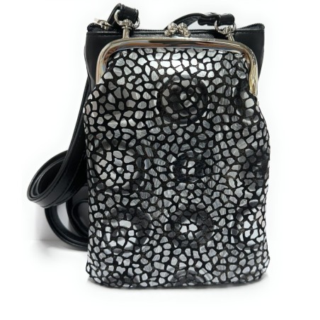 Leather Bag Gaudi Silver