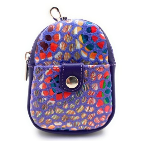 Leather Purse-Keyring Gaudi Barcelona Minibagpack