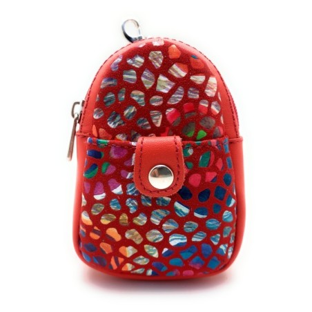 Leather Purse-Keyring Gaudi Barcelona Minibagpack