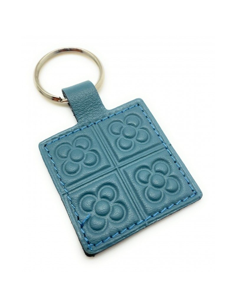 Leather Keyring Barcelona Panot