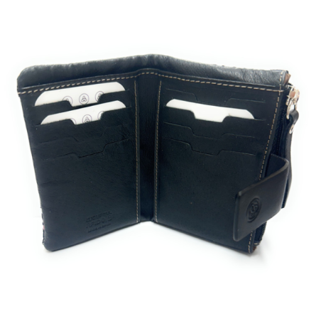 Leather Wallet Gaudi Silver Barcelona