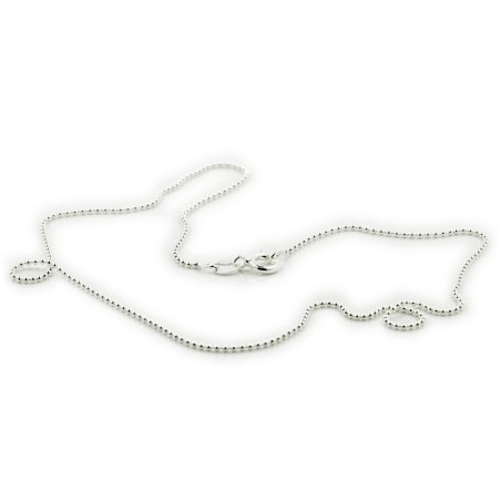 Polished silver chain