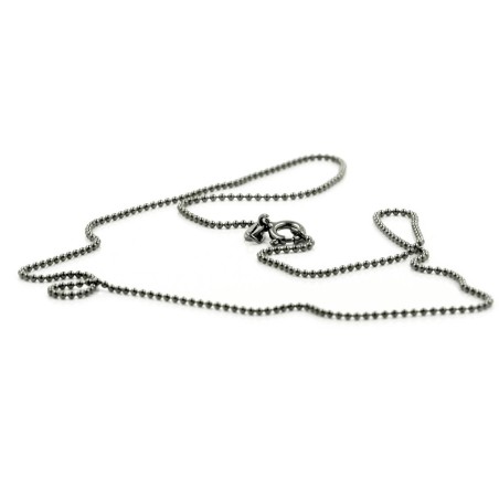 Oxidized silver chain