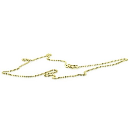 Gold-plated silver chain