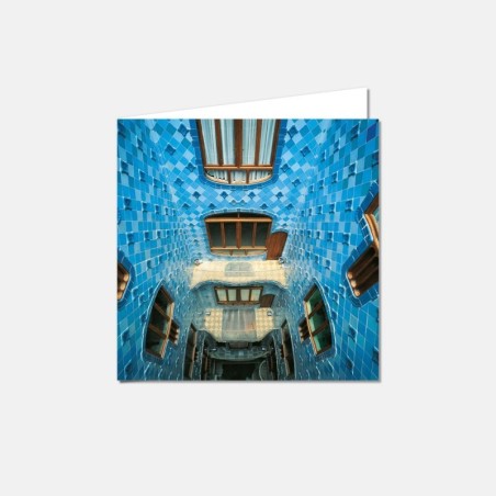 Casa Batlló Blue Courtyard Postcard