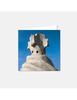 Carte postale cheminée Pedrera