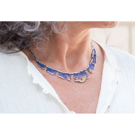 Big Modernist Enamel Pendant