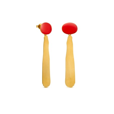 Pendientes Dorados Largos Miró Jewelry