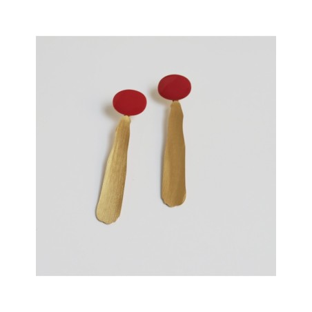 Long Golden Earrings Miró Jewelry