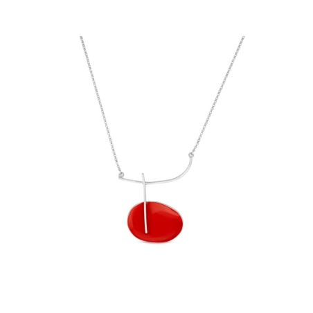 Collier en Argent Miró Jewelry Rouge