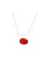 Silver Necklace Miró Jewelry Red
