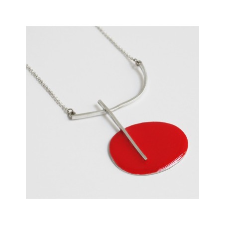 Collier en Argent Miró Jewelry Rouge