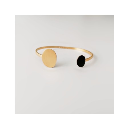 Polsera Daurada i Negra Miró Jewelry