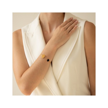 Golden and black Bracelet Miró Jewelry