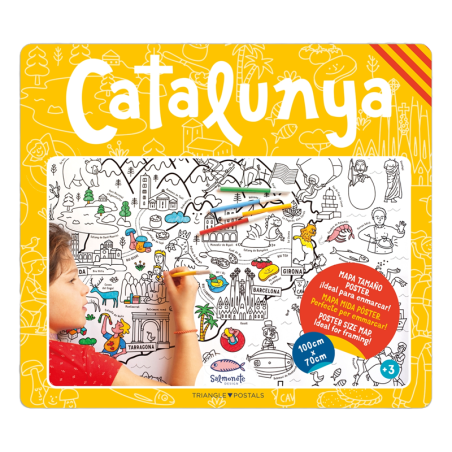 Mapa de Cataluña para colorear