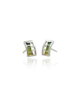 Boucles d'oreilles Pedrera vertes